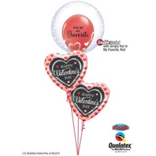 Bukiet 805 I Choose You! Qualatex #29505 43790-1 46082-2
